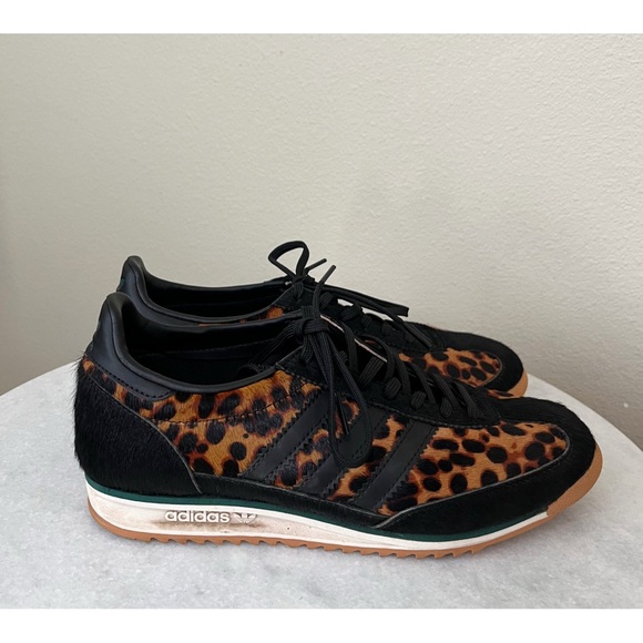 Adidas originals Size 6.5 Women's SL 72 OG Sneakers JI0187 Leopard - Picture 2 of 8
